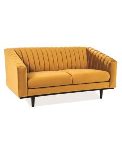 SOFA ASPREY 2 VELVET CURRY BLUVEL 68 / WENGE