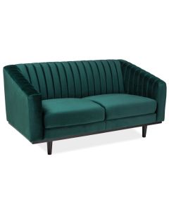 SOFA  ASPREY 2 VELVET ZIELONY BLUVEL 78 / WENGE