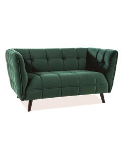 SOFA CASTELLO 2 VELVET ZIELONY BLUVEL 78 / WENGE