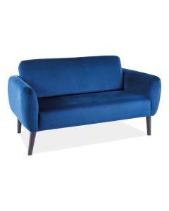 SOFA ELSA VELVET GRANATOWY BLUVEL 86 / WENGE