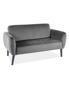 SOFA ELSA VELVET SZARY BLUVEL 14 / WENGE