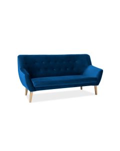 SOFA NORDIC 3 VELVET KOLOR GRANAT TAPICERKA BLUVEL 86 / BUK