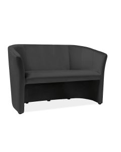 SOFA TM-2 VELVET CZARNY BLUVEL 19 / WENGE