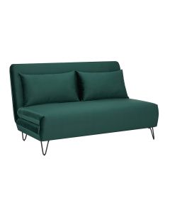 SOFA ZENIA VELVET ZIELONY TAP.189/CZARNY