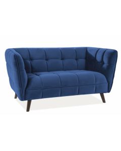 SOFA CASTELLO 2 VELVET GRANATOWY BLUVEL 86 / WENGE