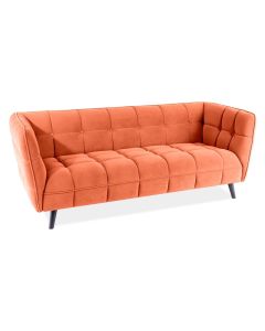 SOFA CASTELLO 3 VELVET TURKUS BLUVEL 85 / WENGE