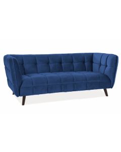 SOFA CASTELLO 3 VELVET GRANATOWY BLUVEL 86 / WENGE