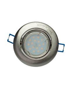  OCZKA OKRĄGŁE GU10 1X5W LED SATYNA 