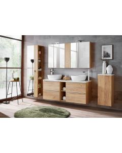 Zestaw mebli łazienkowych Capri Oak set 140 dwustanowiskowy