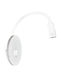 Lampka nocna BASE 8W+2W WHITE OVAL