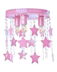  Lampa Sufitowa STAR PINK 3xE27 