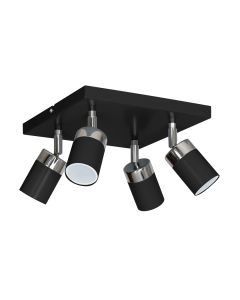 Lampa sufitowa JOKER BLACK 4xGU10