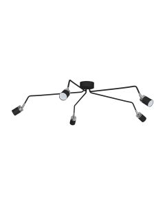 Lampa sufitowa JOKER BLACK 5xGU10