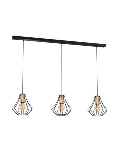 Lampa wisząca WILL BLACK 3xE27