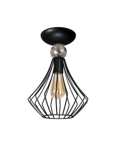 Lampa sufitowa JEWEL BLACK 1xE27