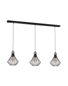 Lampa wisząca JEWEL BLACK 3xE27