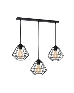 Lampa wisząca COLIN BLACK 3xE27