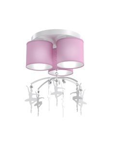 Lampa sufitowa BALETNICA PINK 3xE27