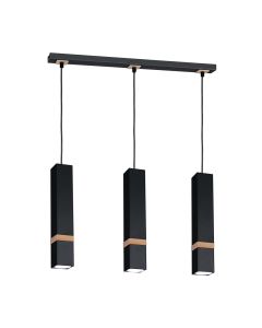 Lampa wisząca VIDAR BLACK 3xGU10