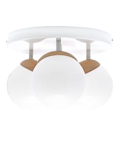  Lampa sufitowa SFERA WOOD SMALL 3xE14 