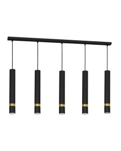 Lampa wisząca JOKER BLACK/GOLD 5xGU10