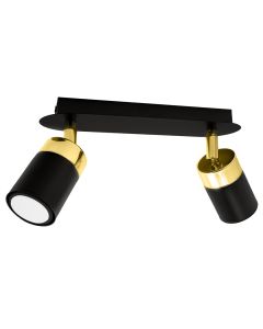 Lampa sufitowa JOKER BLACK/GOLD 2xGU10