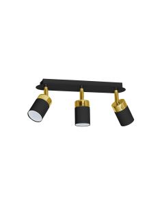 Lampa sufitowa JOKER BLACK/GOLD 3xGU10