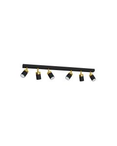 Lampa sufitowa JOKER BLACK/GOLD 6xGU10