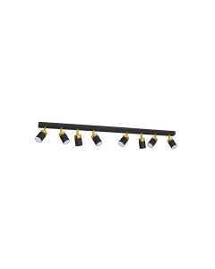 Lampa sufitowa JOKER BLACK/GOLD 8xGU10