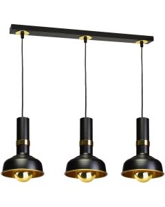 Lampa wisząca MARGO BLACK/GOLD 3xE27