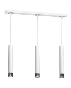 Lampa wisząca DANI WHITE/CHROME 3xGU10