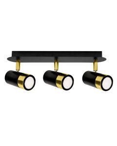 Lampa sufitowa DANI BLACK/GOLD 3xGU10