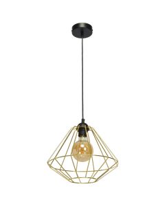 Lampa wisząca LUPO BLACK/GOLD 1xE27