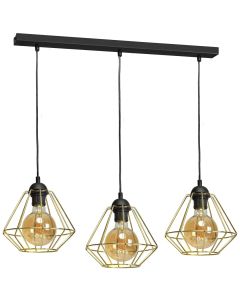 Lampa wisząca LUPO BLACK/GOLD 3xE27