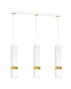 Lampa wisząca VIDAR WHITE/GOLD 3xGU10