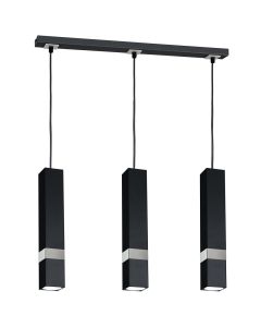 Lampa wisząca VIDAR BLACK/CHROME 3xGU10