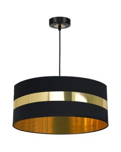 Lampa wisząca PALMIRA BLACK / GOLD 1xE27 60W