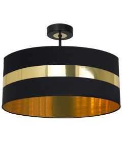 Lampa sufitowa PALMIRA BLACK / GOLD 1xE27 60W 