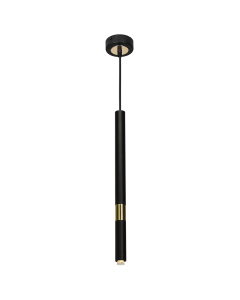 Lampa wisząca MONZA BLACK / GOLD 1xG9 8W