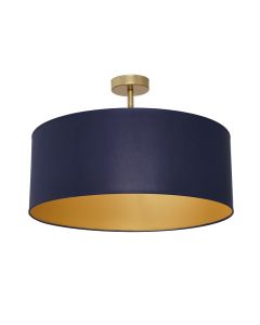 Lampa sufitowa BEN NAVY BLUE/GOLD 3xE27