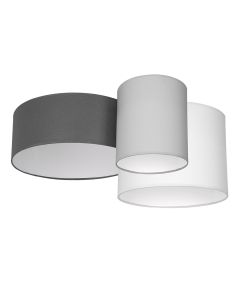  Lampa sufitowa STAN GREY 3xE27 