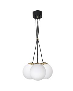 Lampa wisząca SPARTA BLACK / GOLD 3xE14