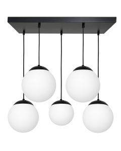 Lampa wisząca LIMA BLACK 5xE14