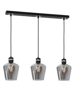 Lampa wisząca RICHMOND BLACK / GOLD 3xE27 Listwa