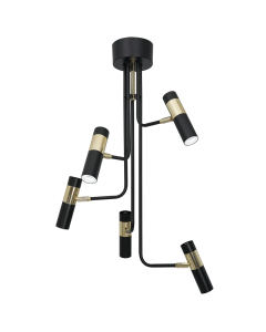 Lampa sufitowa DALLAS GOLD 5xGU10 