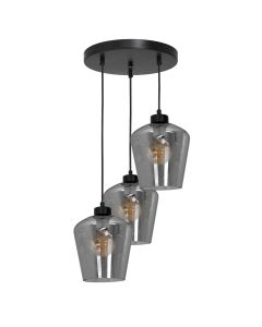 Lampa wisząca SANTIAGO SMOKED 3xE27