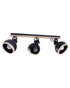 Lampa sufitowa OVAL BLACK LONG 3xE27