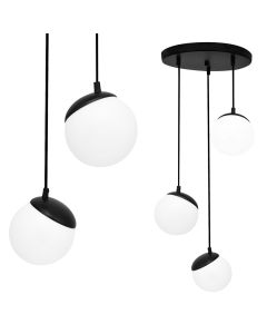 Lampa wisząca SFERA BLACK 3xE14