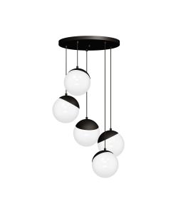 Lampa wisząca SFERA BLACK 5xE14