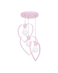  Lampa wisząca AMORE PINK 3xE27 